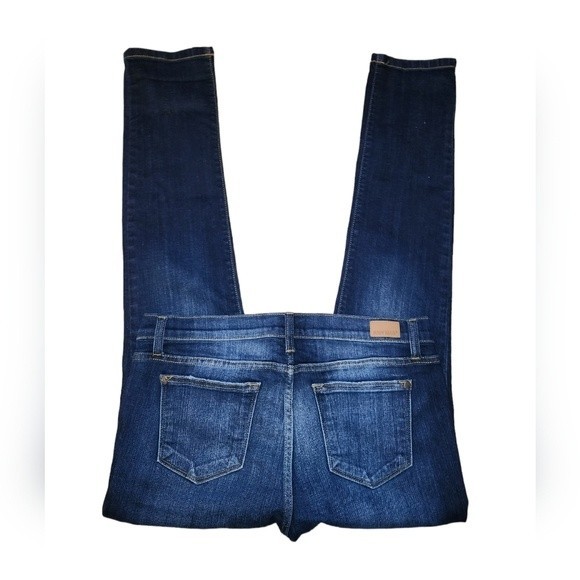 Judy Blue Dark Wash Blue Denim Stretch Comfort Skinny Fit Jeans Size 15/32 - Picture 3 of 12